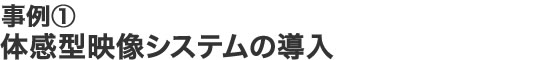 体感型映像システムの導入